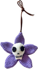 Crochet Hanging Accessories for Car Charm, Cute Ornament Hanger for Rear View Mi