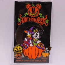B1 Disney DLP LE 700 Pin Disneyland Paris Halloween Daisy Minnie Mouse Figaro