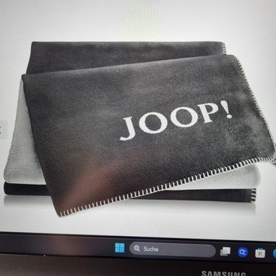 Joop! WOHNDECKE Melange-Doubleface  Grau Breite/Länge: 150/200 cm