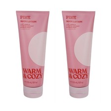 SET OF 2 NEW Victoria's Secret Pink Warm and Cozy Fragrance Body Lotion, 8.oz