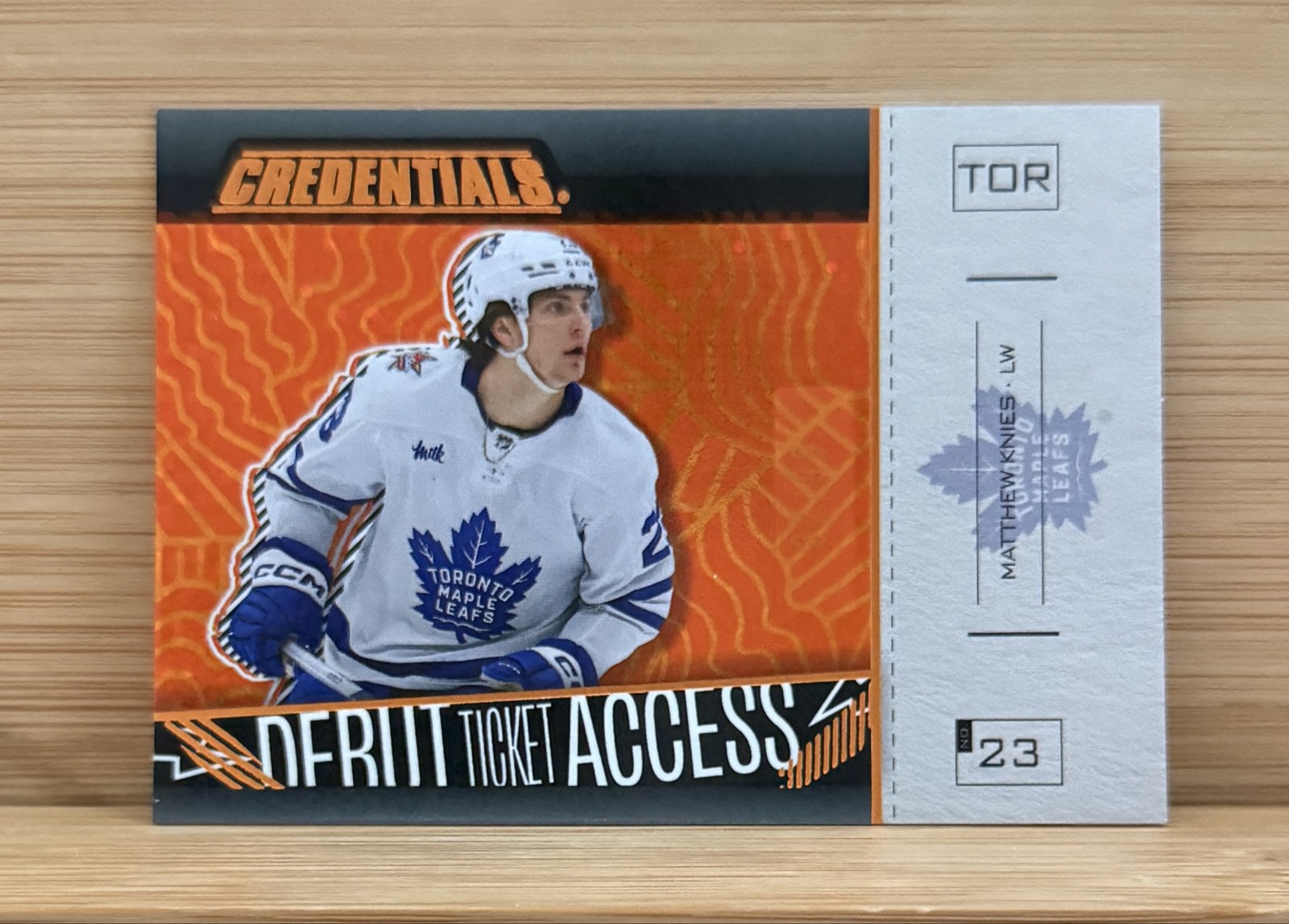 2023-24 Upper Deck Credentials - Debut Ticket Access Matthew Knies #191 RC /99