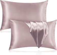 Silk Pillowcase for Hair and Skin, 2 Pack 100 Mulberry Silk Pillowcase 25 Momme