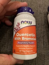 Quercetin with Bromelain 60 VegCaps by Now Foods 06/2028