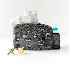 Tushbaby 'The Pack' Diaper Bag Python Snake Print Crossbody Waist Belt Fanny NWT