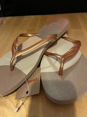 Havaianas Fantasia GOLD Fantasia Gloss Women's Flip-Flops - UK 8 / 41-42