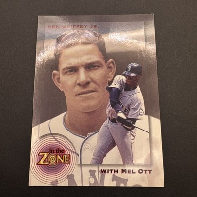 1995 Mega Cards In The Zone #5 Ken Griffey Jr. Mariners Mel Ott Giants   