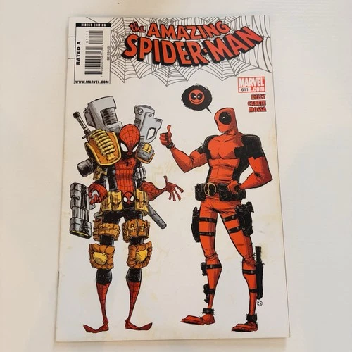 Marvel the Amazing Spider-Man #611 Comic Book 2010. Key. Scottie Young Reader