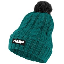 509 Womens Fleck Pom Beanie Knit Warm Snowmobile Snocross Style Winter Gear