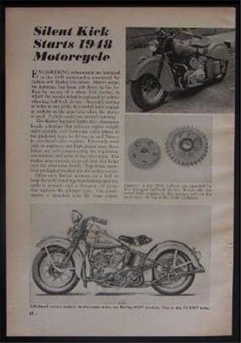 1948 Harley Davidson 74 OHV & Indian Clubman pictorial