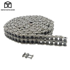  60-2 Roller Chain Double Strand 10 Ft plus Connecting Link 60-2 Roller