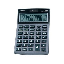 Aurora 12 Digit Semi Desktop Calculator Grey - DT661
