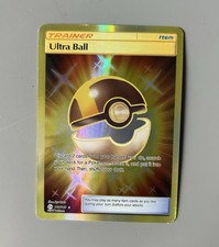 Ultra Ball 161/149 – Secret Rare Gold – Sun & Moon – NM – Pokémon Card
