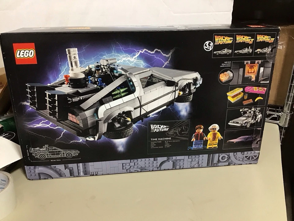 LEGO ICONS 10300 Back to the Future Time Machine -- Brand New | Sealed - Image 3 of 4