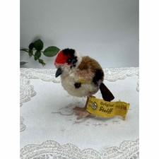 Plush Toy Steiff Woolen Bird 1968 Pompom Little Bird 4cm No. 7103/04 Germany