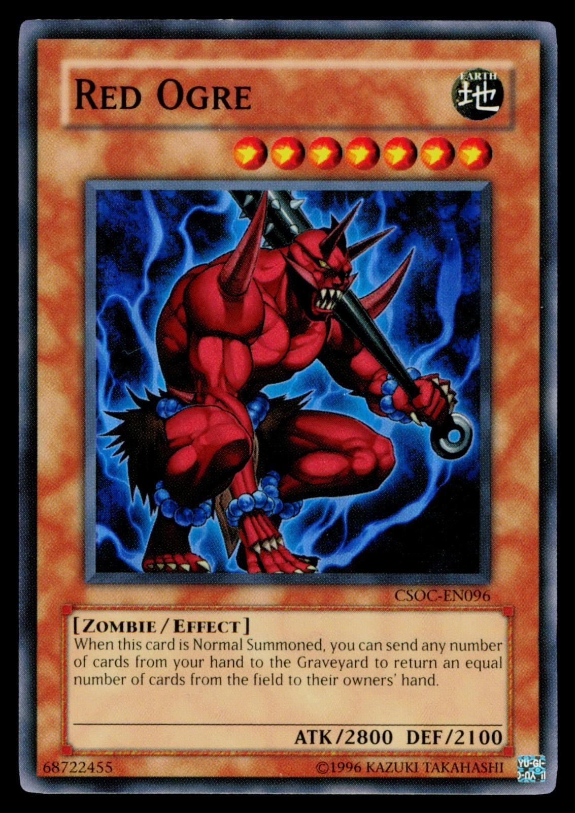 Red Ogre CSOC-EN096 YuGiOh Crossroads of Chaos trading card — raw and PSA graded price guide
