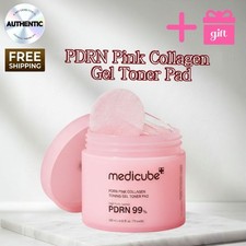 Medicube PDRN Pink Collagen Gel Toner Pad 70s Cooling Blemish Whitening K-Beauty