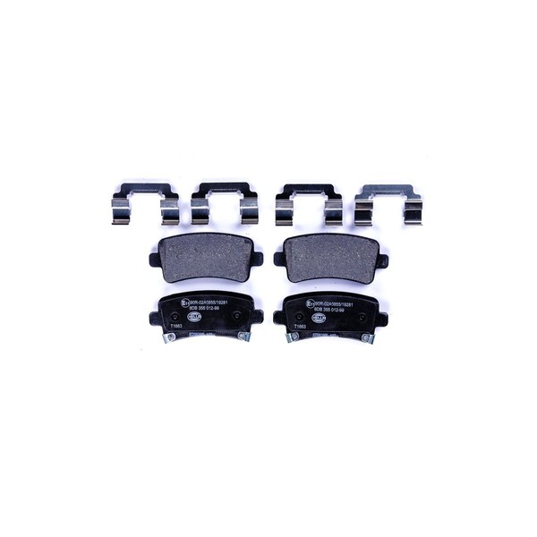 Bremsbelagsatz Mit VerschleißWarnung 17,3 Mm Hella FüR U.A. Opel Insignia-image