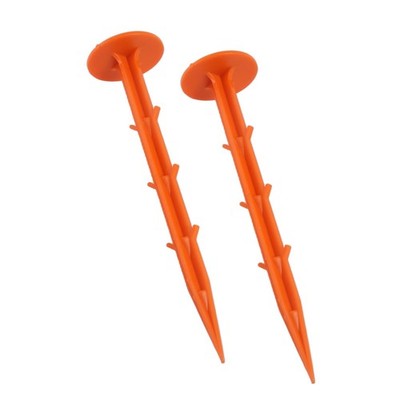Property Line Markers - Unbreakable 6.3'' Barbed Stakes for Ground and Survey ...