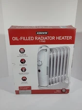 Konwin 7 Fin Mini Oil Filled Radiotor Heater New Open Box Ships Free 