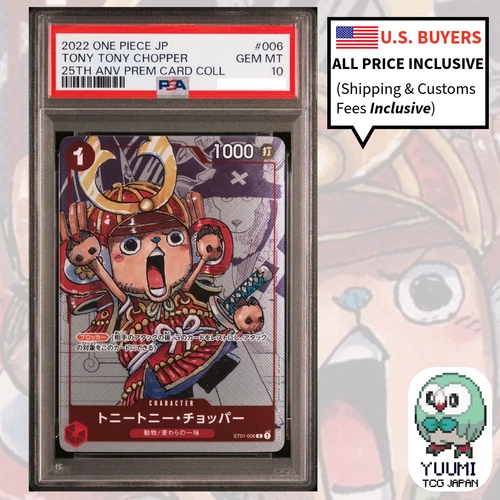 PSA 10 Tony Tony Chopper ST01-006 Promo 25th Anniversary Edition ONE PIECE JPN