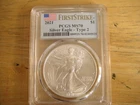 2021 PCGS MS70 FIRST STRIKE SILVER EAGLE TYPE 2.