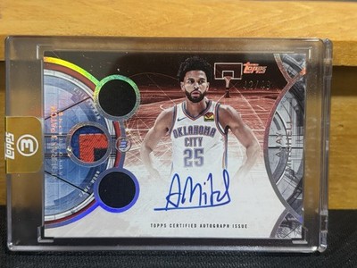 2025-26 Topps Three Ajay Mitchell Veteran 3 Patch Auto #/49 