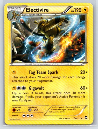 Pokémon TCG Furious Fists Electivire 30/111 Regular
