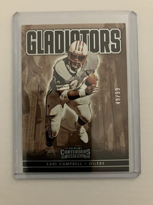 #ad 2022 Panini Contenders Gladiators Earl Campbell #GLD ECA Silver 99 $10.00