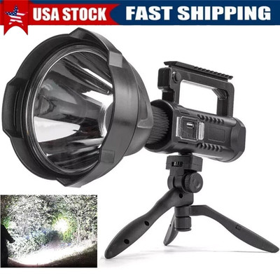 Rechargeable Spotlight 9000000 Lumens Handheld Hunting Flashlight Led Spot light