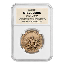 2026 D American Innovation $1 Dollar Coin BU/UNC California Steve Jobs | Denver