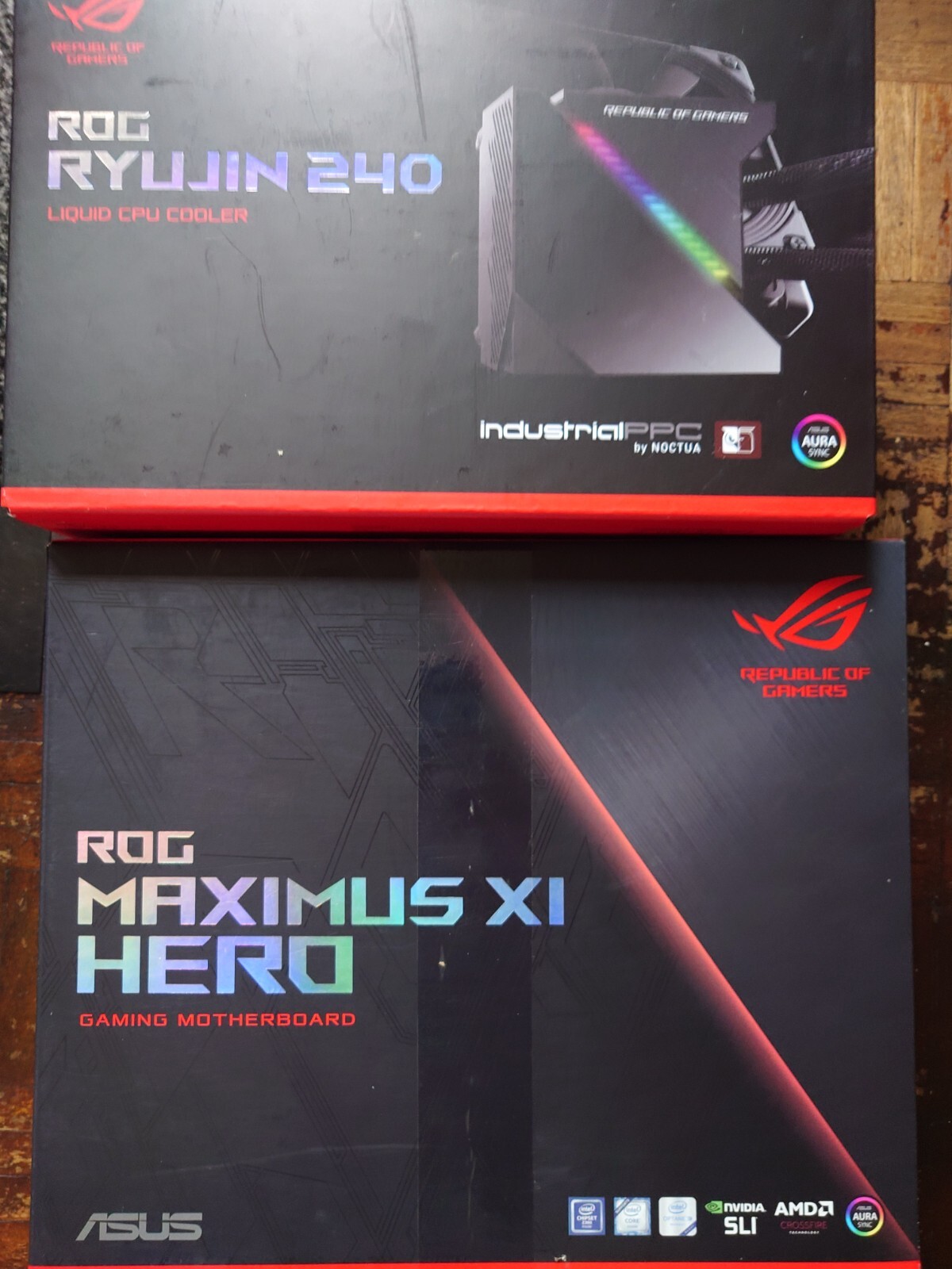 ROG Hero xi Intel I7 9700K(unlocked) Rog rygin 240 water cooler 32GB