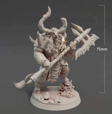 Figurine Fantasy Elfe Guerrier Mâle 1/24 - Résine à Monter Et à Peindre - Kit Non Assemblé