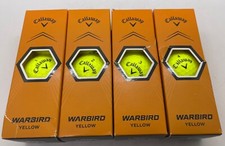 1 dozen (12) Callaway Warbird Golf Balls YELLOW **NEW** Damaged Packaging