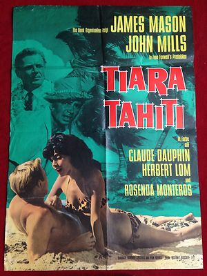 Tiara Tahiti Kinoplakat Poster A1 James Mason 1964 John Mills, Herbert Lom