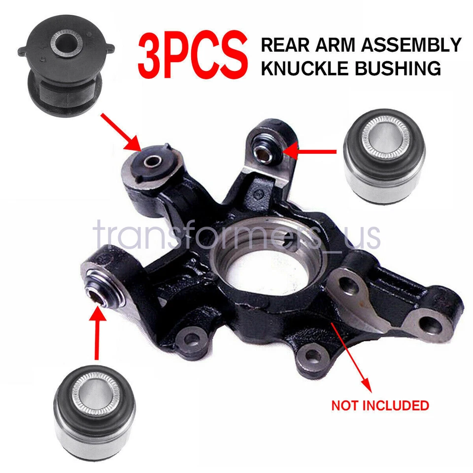 2 Conjuntos de Bucha de Junta de Conjunto de Braço Traseiro para TOYOTA HIGHLANDER CAMRY LEXUS RX- - Imagem 3 de 4
