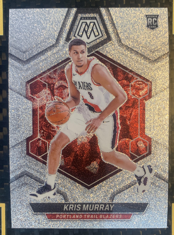 Kris Murray 2023-24 Panini Mosaic Silver Glitter Mosaic RC Blazers SSP #207