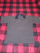 Ralph Lauren Polo Golf Blue Striped Short Sleeve Men's Size Large