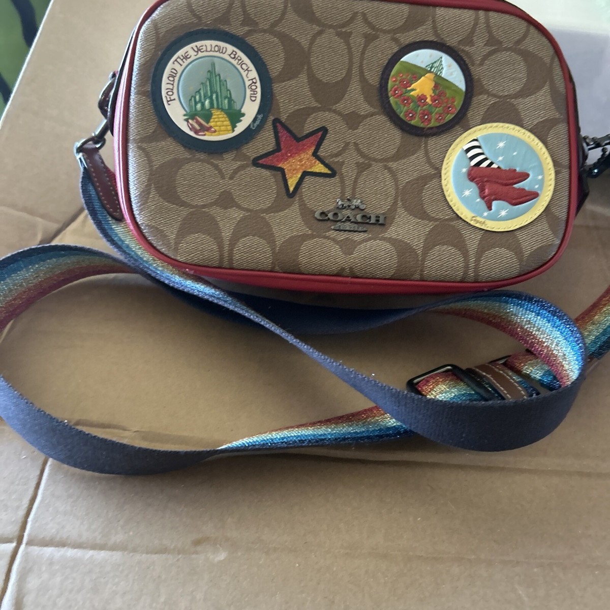 Coach Wizard of Oz Signature C. print w/patches rainbow