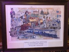 RF&P Railroad 1984 Poster Celebrating 150 Years