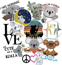 Koala Stickers, Ten Vinyl Stickers Supporting Koala, Great Koala Gift, Decorativ
