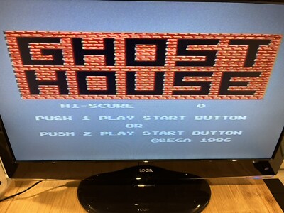 Jeu Master System / Ms Game Ghost House + boite PAL retrogaming SEGA