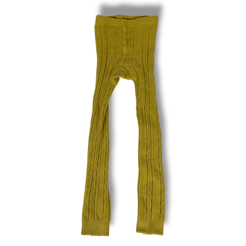 Mini Boden Girls Footless Tights size 5-6 Mustard