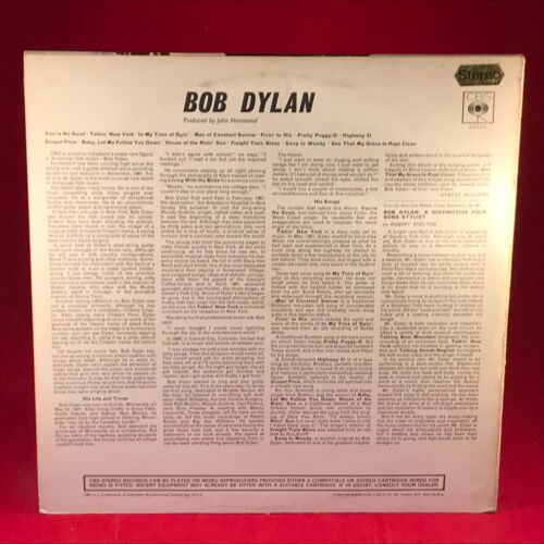 BOB DYLAN Bob Dylan 1968 UK issue of the 1962 vinyl LP debut stereo Highway 51 - Picture 2 of 4