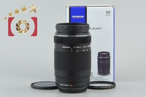 Mint!! Olympus M.ZUIKO DIGITAL ED 75-300mm f/4.8-6.7 II Black w/ Box