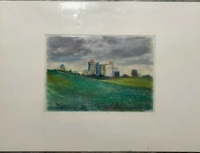 Franz Ehmke *1928-2018 GDR Painter °Landscape with Dark Clouds