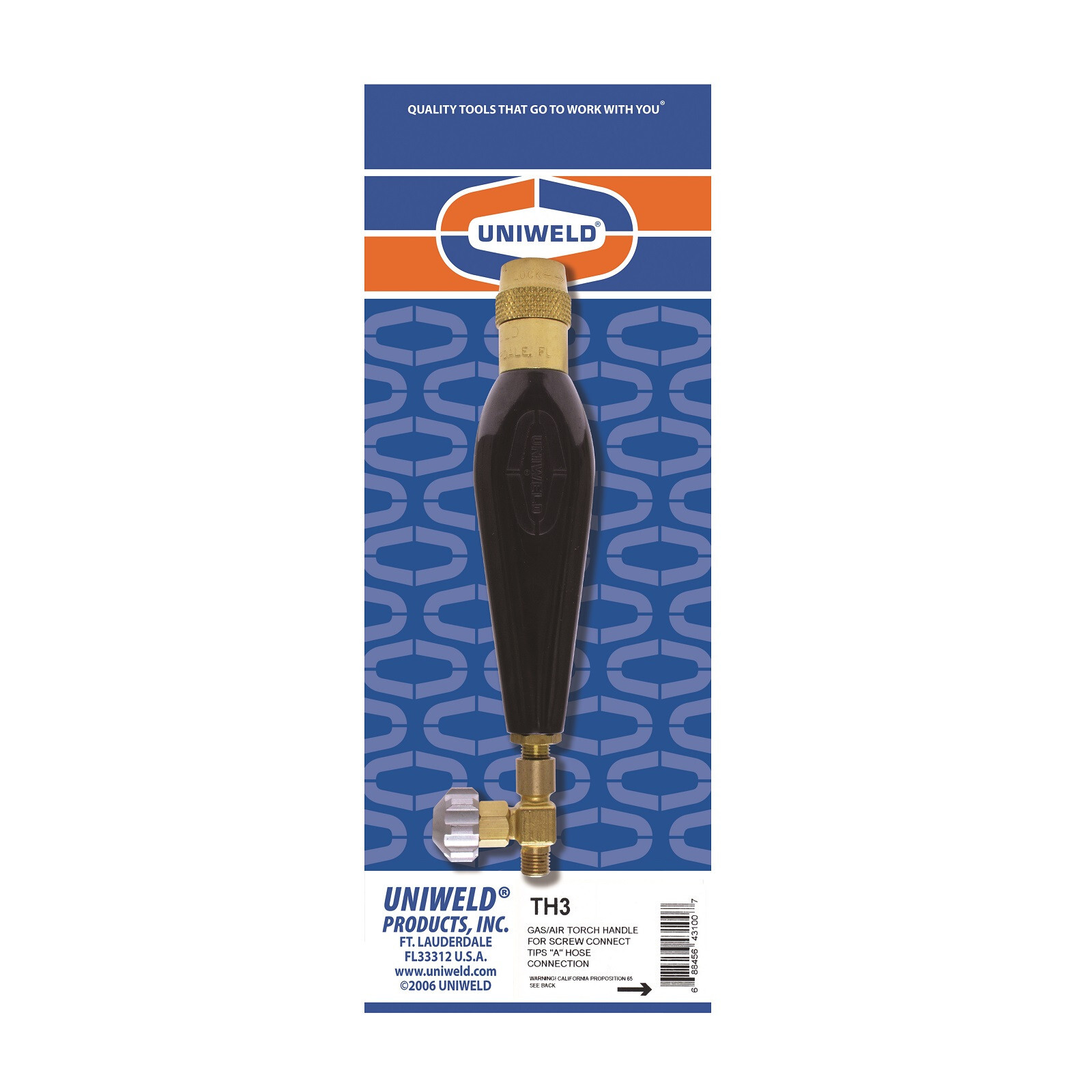 UNIWELD TH3 AIR/ACETYLENE TORCH HANDLE REAR VALVE Water Treatment