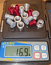 Tune 10 Kettenblattschrauben + 5 Muttern  K1-3 Retro NOS NIP rot rare