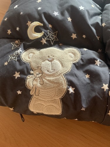 „Little Friends“ Fusssack Sterne Babyschale Warm Winter Fußsack Dunkelgrau - Bild 22 von 24