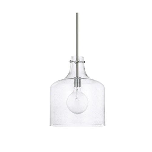 HomePlace Lighting 325712AD Crawford Urban/Industrial Clear Seeded Glass Jar ... - Picture 5 of 7