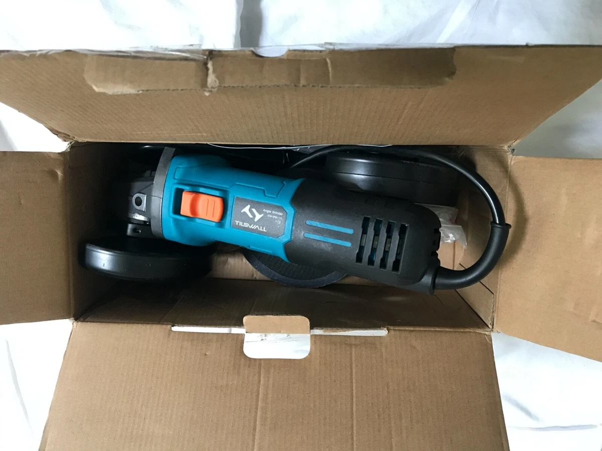 Angle Grinder 860W Tilswall 4 1 2 inch Side Disc Grinder 12000RPM